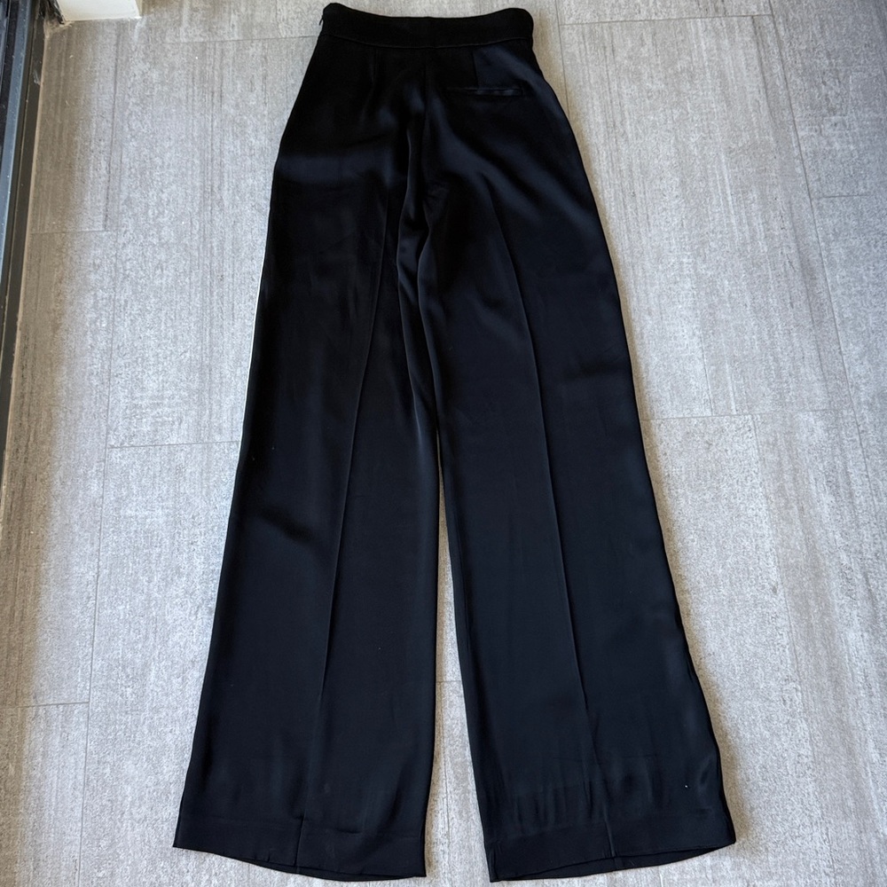 Aritzia Wilfred silky black with white stripe pants size 00 - Timeless classy - Picture 6 of 9